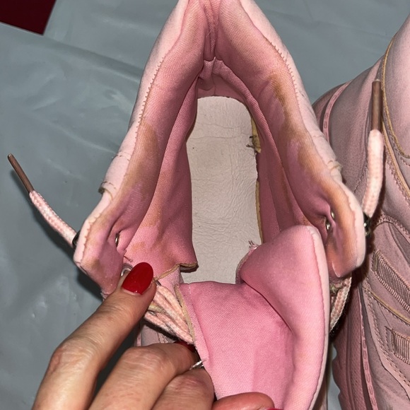 Pink Platform sneaker BOOTS eye hook lace up closure y2k coquette girl size 8.5 - Picture 7 of 12